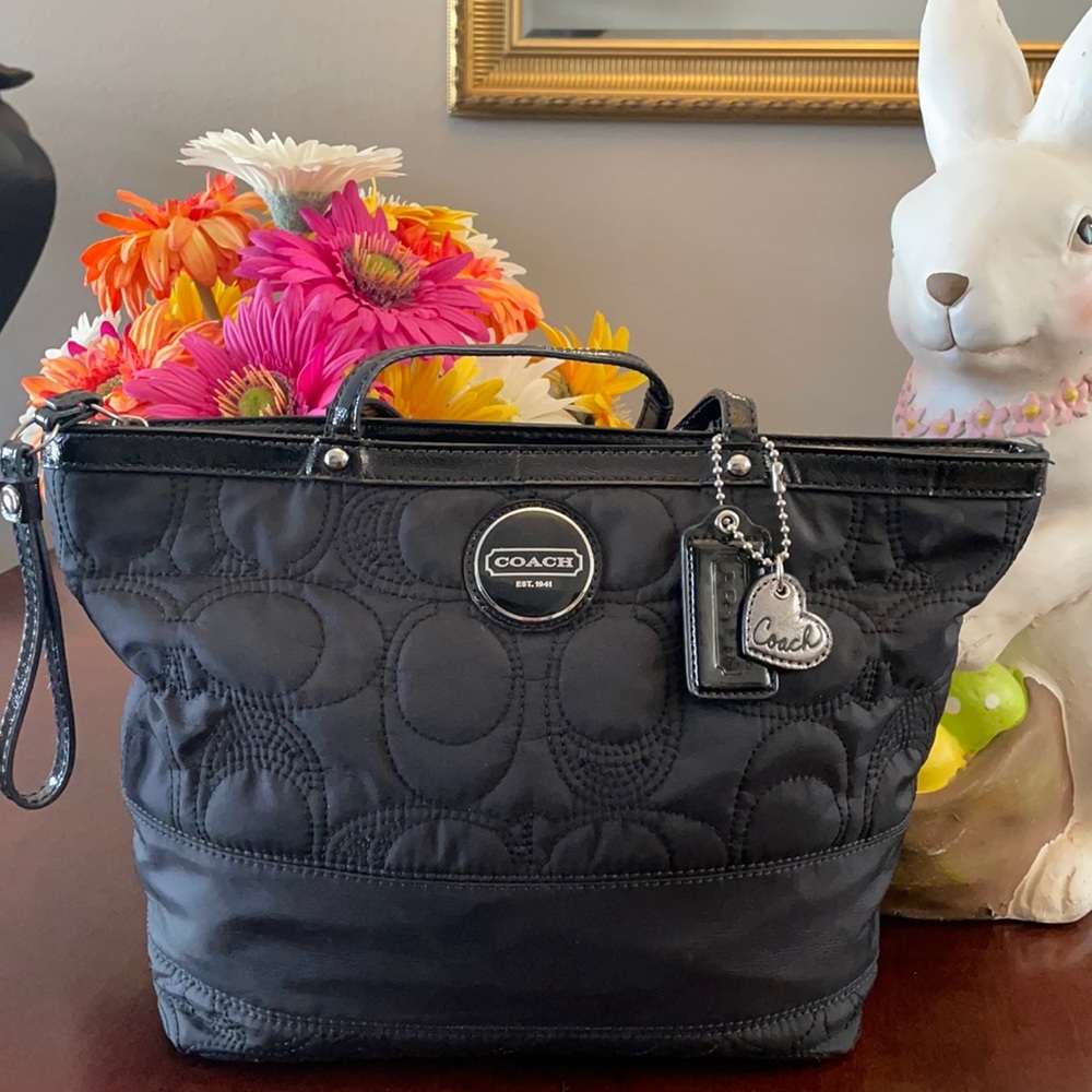 Black coach purse